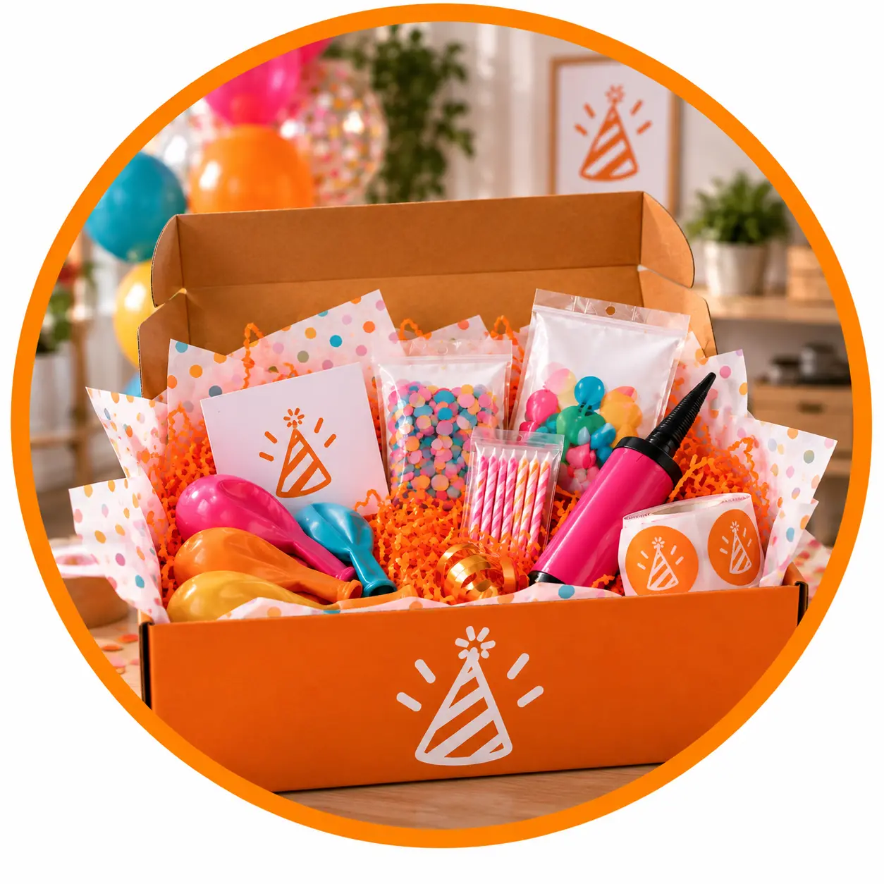 Complete customisable party box