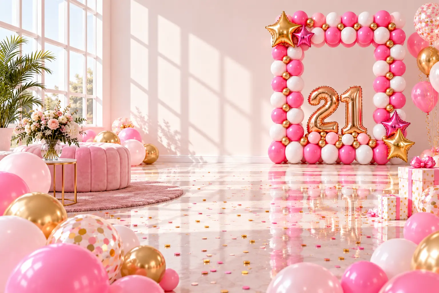 Statement balloon showstopper display for a celebration
